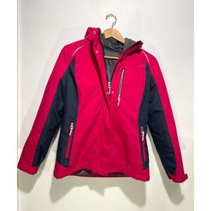 Free country Radiance hooded jacket insulated fleece winter outdoor pink women S